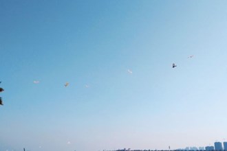 春節(jié)假期內(nèi)的沙灘公園