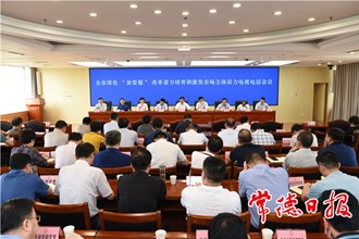 我市召開深化“放管服”改革著力培育和激發(fā)市場主體活力電視電話會(huì)議