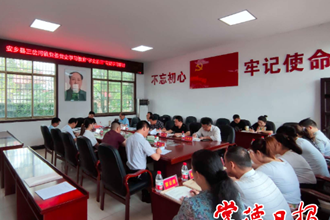 市領(lǐng)導(dǎo)赴安鄉(xiāng)縣三岔河鎮(zhèn)指導(dǎo)黨史學(xué)習(xí)教育時(shí)強(qiáng)調(diào)：通過黨史學(xué)習(xí)教育弘揚(yáng)正氣激發(fā)正能量