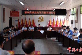 市領導赴蔡家崗鎮(zhèn)指導黨史學習教育時強調：要將思想上的收獲 變成行動上的自覺