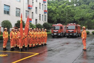 市消防救援支隊(duì)前置抗洪力量