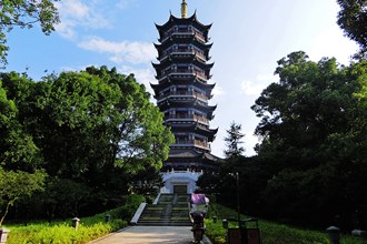 游重建的德山孤峰塔【組圖】