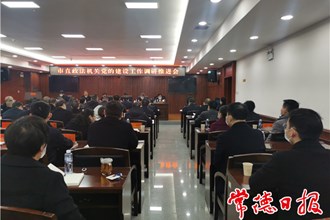 市直政法機關(guān)黨的建設(shè)工作調(diào)研推進會召開
