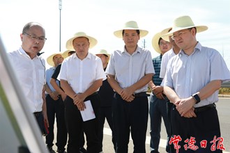 周振宇到臨澧縣調(diào)研抗旱、交通建設(shè)等工作 合理使用調(diào)配水源 全力抗旱保民生