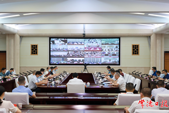曹志強在市委黨建工作領(lǐng)導(dǎo)小組暨基層黨建重點工作推進會上強調(diào)：以高質(zhì)量黨建工作引領(lǐng)和推動經(jīng)濟社會高質(zhì)量發(fā)展