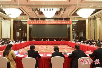 秦國文在參加常德代表團審議時指出 堅持全面依法治省 發(fā)展全過程人民民主