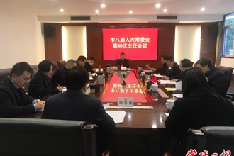 市八屆人大常委會第四十次主任會議召開