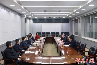 中國(guó)電信湖南公司考察團(tuán)來常考察對(duì)接工作