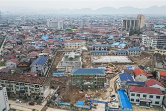 【臨澧】建設(shè)中的澧北城鄉(xiāng)供水一體化項目鳥瞰圖
