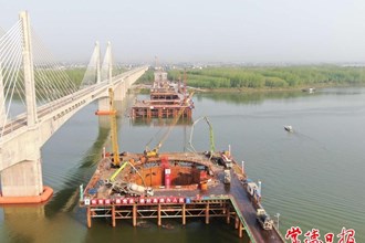 益常高速公路擴(kuò)容項目控制性工程 沅水特大橋主墩承臺施工順利完成