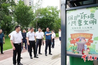市領導督導生活垃圾分類工作