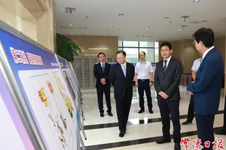 曹志強周振宇參觀常德市2023年“迎國慶、保平安”保密知識漫畫展