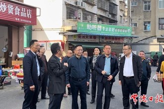 市領導督導鞏固國家衛(wèi)生城市工作