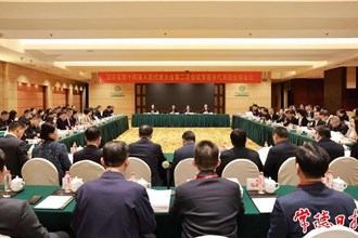 省十四屆人大二次會議常德代表團召開第六次全體會議