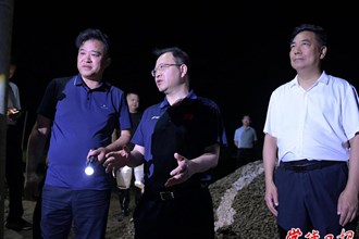 周振宇督導險情處置、防汛值班值守工作
