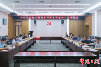 市領導調度石門縣楊家坪村鄉(xiāng)村振興工作