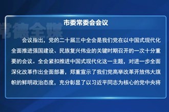 常德市委常委會召開會議傳達學習黨的二十屆三中全會精神