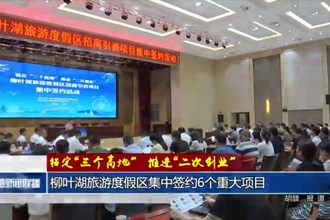 柳葉湖旅游度假區(qū)集中簽約6個重大項目