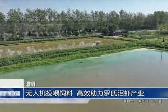 澧縣：無人機(jī)投喂飼料 高效助力羅氏沼蝦產(chǎn)業(yè)