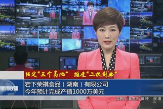 巖下榮祺食品（湖南）有限公司：今年預(yù)計(jì)完成產(chǎn)值1000萬(wàn)美元
