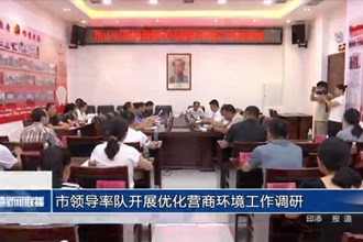 市領(lǐng)導率隊開展優(yōu)化營商環(huán)境工作調(diào)研