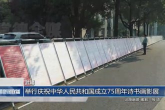 武陵：舉行慶祝中華人民共和國成立75周年詩書畫影展
