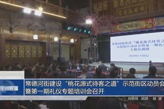 常德河街建設“桃花源式待客之道”示范街區(qū)動員會暨第一期禮儀專題培訓會召開