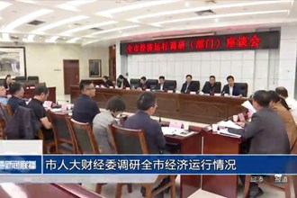 市人大財(cái)經(jīng)委調(diào)研全市經(jīng)濟(jì)運(yùn)行情況