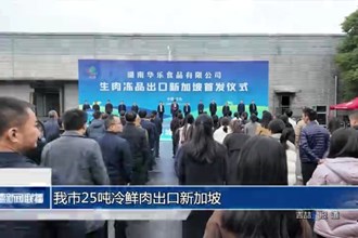常德市25噸冷鮮肉出口新加坡