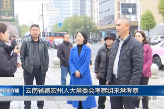 云南省德宏州人大常委會考察組來常考察