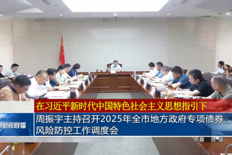 周振宇主持召開2025年全市地方政府專項債券風險防控工作調(diào)度會