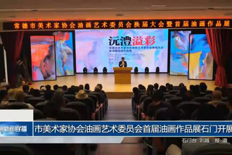 常德市美術家協(xié)會油畫藝術委員會首屆油畫作品展石門開展