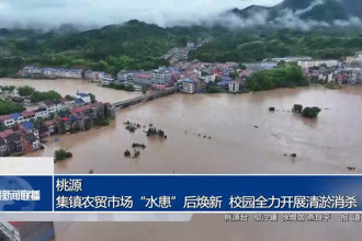 桃源：集鎮(zhèn)農(nóng)貿(mào)市場(chǎng)“水患”后煥新 校園全力開(kāi)展清淤消殺